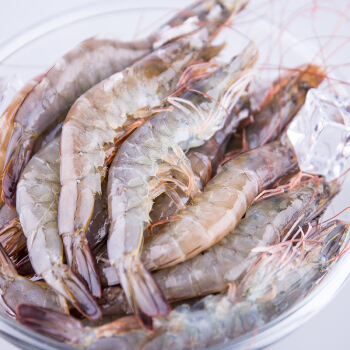海洋岛 进口泰国青虾冻虾白虾对虾大海虾1.7kg海鲜水产
